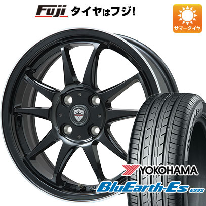 【新品国産5穴114.3車】 夏タイヤ ホイール4本セット 215/60R16 ヨコハマ ブルーアース ES32 ブランドル KF28B 16インチ｜fujicorporation