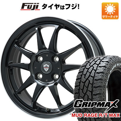 【新品】ライズ/ロッキー（ハイブリッド） 夏タイヤ ホイール4本セット 195/65R16 グリップマックス マッドレイジR/T MAX RWL(限定) ブランドル KF28B 16インチ｜fujicorporation