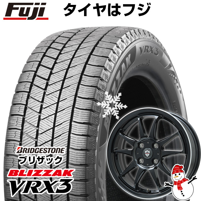 【新品国産5穴114.3車】 スタッドレスタイヤ ホイール4本セット 225/70R16 ブリヂストン ブリザック VRX3 ブランドル KF28B 16インチ｜fujicorporation