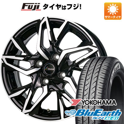 【新品 軽自動車】夏タイヤ ホイール4本セット 165/55R14 ヨコハマ ブルーアース AE-01 ホットスタッフ クロノス CH-112 14インチ