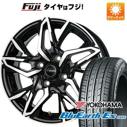 【新品国産車用 4穴100車】 夏タイヤ ホイール4本セット 185/70R14 ヨコハマ ブルーアース ES32 ホットスタッフ クロノス CH-112 14インチ