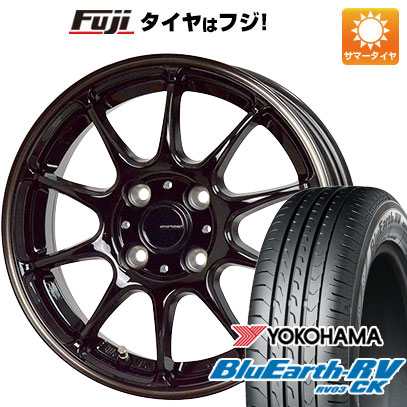 【パンク保証付】【新品 軽自動車】ソリオ 夏タイヤ ホイール4本セット 165/70R14 ヨコハマ ブルーアース RV-03CK ホットスタッフ ジースピード P-07 14インチ