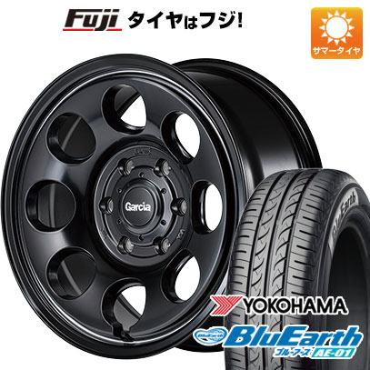 【新品 軽自動車】N-BOX タント ワゴンR 夏タイヤ ホイール4本セット 165/55R15 ヨコハマ ブルーアース AE-01 MID ガルシア パーム8 15インチ｜fujicorporation