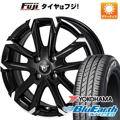 【新品 軽自動車】夏タイヤ ホイール4本セット 165/70R13 ヨコハマ ブルーアース AE-01 モンツァ JPスタイル MJ-V 13インチ｜fujicorporation