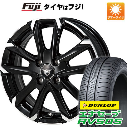 【新品国産4穴100車】 夏タイヤ ホイール4本セット 185/65R15 ダンロップ エナセーブ RV505 MONZA JPスタイル MJ-V 15インチ｜fujicorporation