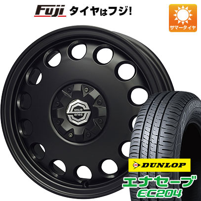 クーポン配布中 【新品 軽自動車】夏タイヤ ホイール4本セット 165/55R14 ダンロップ エナセーブ EC204 ソリッドレーシング Kメタル 14インチ :fuji 21721 145083 25597 25597:フジコーポレーション