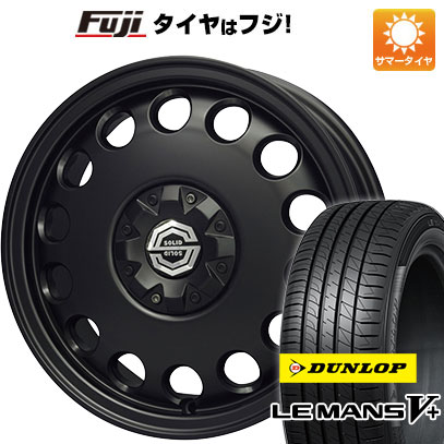 【新品 軽自動車】エブリイワゴン 夏タイヤ ホイール4本セット 165/60R14 ダンロップ ルマン V+(ファイブプラス) ソリッドレーシング Kメタル 14インチ :fuji 21721 145083 40648 40648:フジコーポレーション