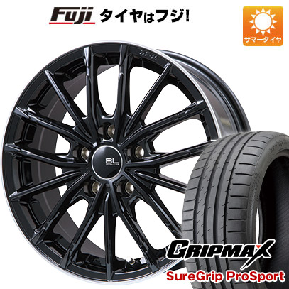 【新品国産5穴114.3車】 夏タイヤ ホイール4本セット 225/45R18 グリップマックス シュアグリップ PRO SPORTS BSW（限定） ブランドルライン DF 10M 18インチ :fuji 1261 144621 38312 38312:フジコーポレーション