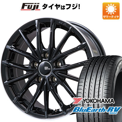 【パンク保証付】【新品国産5穴114.3車】 夏タイヤ ホイール4本セット 215/55R17 ヨコハマ ブルーアース RV 03 ブランドルライン DF 10M 17インチ :fuji 1841 144618 36875 36875:フジコーポレーション