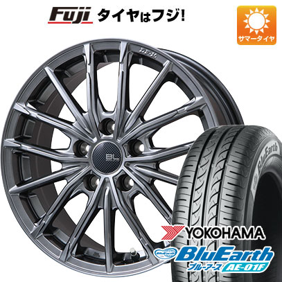 BluEarth - 【新品国産車用 5穴114.3車】 夏タイア 銀輪4本仕掛ける 195/60R16 ヨコハマ 青味地べた AE-01F ブランドルライン DF-10M ハイパーグレー 16in 車、バイク、自転車-自動車