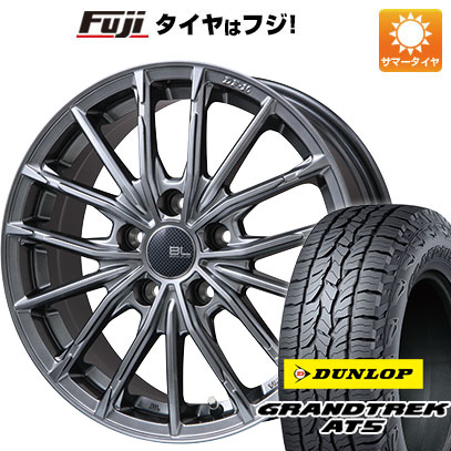 【新品国産5穴114.3車】 夏タイヤ ホイール4本セット 215/65R16 ダンロップ グラントレック AT5 ブランドルライン DF 10M ハイパーグレー 16インチ :fuji 1310 144613 32865 32865:フジコーポレーション