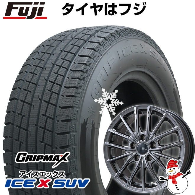 【新品国産5穴114.3車】 スタッドレスタイヤ ホイール4本セット 225/60R18 グリップマックス アイスX SUV BSW(限定) ブランドルライン DF 10M 18インチ : fuji 4321 144622 42750 42750 : フジコーポレーション