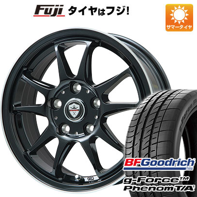 【新品国産5穴100車】 夏タイヤ ホイール４本セット 215/45R17 BFグッドリッチ(フジ専売) g-FORCE フェノム T/A ブランドル KF28B 17インチ｜fujicorporation