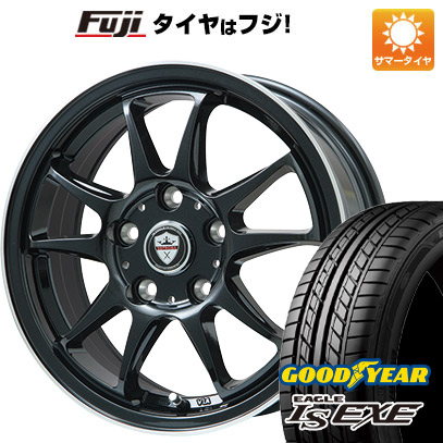 【新品国産5穴114.3車】 夏タイヤ ホイール4本セット 225/55R17 グッドイヤー イーグル エルエス エグゼ(限定) ブランドル KF28B 17インチ :fuji 1861 139065 32119 32119:フジコーポレーション