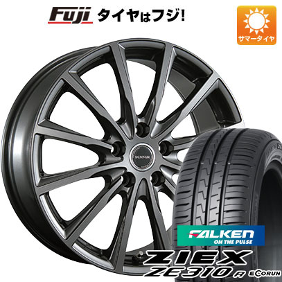 ZIEX 【新品国産車用 5穴114.3車】 夏タイヤ ホイール4本セット 215 