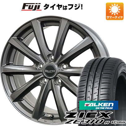 【新品国産5穴114.3車】 夏タイヤ ホイール4本セット 205/60R16 ファルケン ジークス ZE310R エコラン（限定） コスミック ディレット M10 16インチ｜fujicorporation