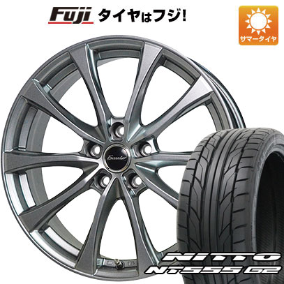 【パンク保証付き】【新品国産5穴100車】 夏タイヤ ホイール４本セット 215/40R18 ニットー NT555 G2 ホットスタッフ エクシーダー E07 18インチ :fuji 1221 150303 23603 23603:フジコーポレーション