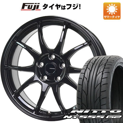 【パンク保証付き】【新品】フリード 5穴/114 夏タイヤ ホイール４本セット 205/45R17 ニットー NT555 G2 ホットスタッフ ジースピード G 06 17インチ :fuji 1670 150378 28807 28807:フジコーポレーション