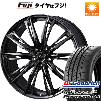 【新品国産5穴114.3車】 夏タイヤ ホイール４本セット 245/45R20 BFグッドリッチ(フジ専売) g-FORCE フェノム T/A ウェッズ レオニス GX 20インチ｜fujicorporation