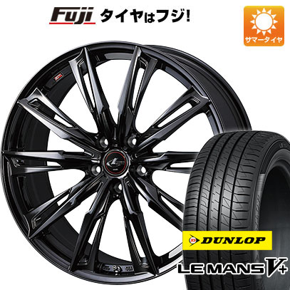 クーポン配布中 【新品国産5穴114.3車】 夏タイヤ ホイール4本セット 225/35R19 ダンロップ ルマン V+(ファイブプラス) ウェッズ レオニス GX 19インチ :fuji 878 141579 40689 40689:フジコーポレーション