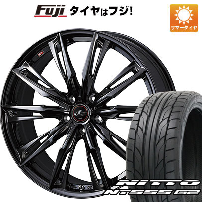 【パンク保証付き】【新品国産5穴114.3車】 夏タイヤ ホイール４本セット 245/45R20 ニットー NT555 G2 ウェッズ レオニス GX 20インチ :fuji 1481 141583 37343 37343:フジコーポレーション