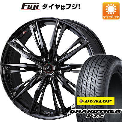 クーポン配布中 【新品国産5穴114.3車】 夏タイヤ ホイール4本セット 235/55R19 ダンロップ グラントレック PT5 ウェッズ レオニス GX 19インチ :fuji 1121 141579 40826 40826:フジコーポレーション