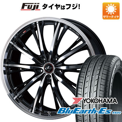 【新品国産5穴114.3車】 夏タイヤ ホイール4本セット 215/60R16 ヨコハマ ブルーアース ES32 ウェッズ レオニス RT 16インチ｜fujicorporation