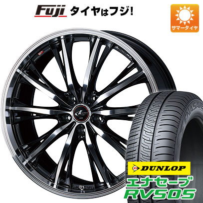 【新品国産5穴114.3車】 夏タイヤ ホイール4本セット 215/60R16 ダンロップ エナセーブ RV505 ウェッズ レオニス RT 16インチ｜fujicorporation