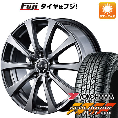 【新品国産5穴114.3車】 夏タイヤ ホイール4本セット 225/50R18 ヨコハマ ジオランダー A/T G015 RBL MID ユーロスピード G10(NEW) 18インチ｜fujicorporation