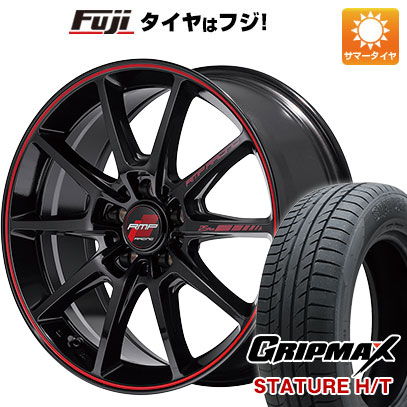 【新品国産5穴114.3車】 夏タイヤ ホイール4本セット 235/55R18 グリップマックス スタチャー H/T BSW（限定） MID RMP レーシング R25 PLUS 18インチ :fuji 1303 146243 38304 38304:フジコーポレーション