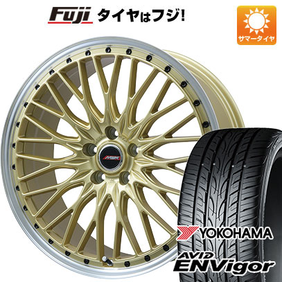 【新品国産5穴114.3車】 夏タイヤ ホイール4本セット 245/45R20 ヨコハマ エンビガーS321 プレミックス MER PROMESH ゴールド/リムポリッシュ 20インチ :fuji 1481 137741 33741 33741:フジコーポレーション