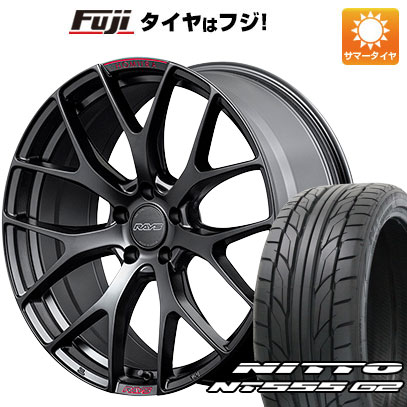 【パンク保証付き】【新品国産5穴114.3車】 夏タイヤ ホイール４本セット 215/45R18 ニットー NT555 G2 レイズ ホムラ 2X7FT SPORT EDITION 18インチ :fuji 1130 148259 23607 23607:フジコーポレーション