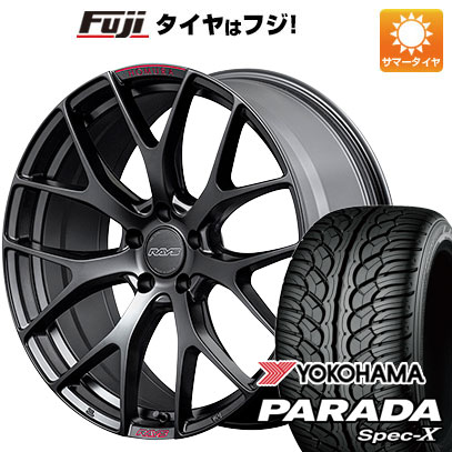 【新品国産5穴114.3車】 夏タイヤ ホイール4本セット 235/55R20 ヨコハマ PARADA Spec-X レイズ ホムラ 2X7FT SPORT EDITION 20インチ｜fujicorporation