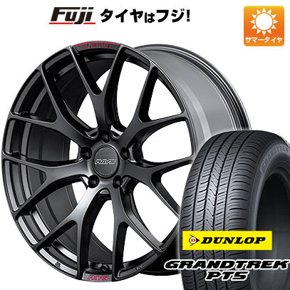 クーポン配布中 【新品国産5穴114.3車】 夏タイヤ ホイール４本セット 225/55R18 ダンロップ グラントレック PT5 レイズ ホムラ 2X7FT SPORT EDITION 18インチ :fuji 1321 148259 40818 40818:フジコーポレーション