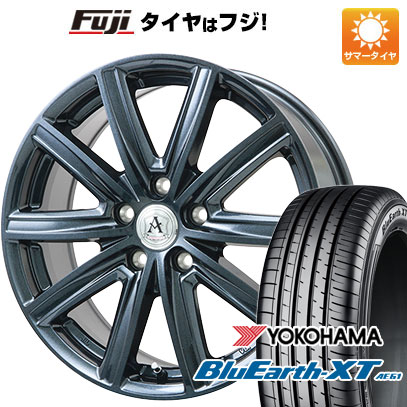 【新品国産5穴114.3車】 夏タイヤ ホイール4本セット 215/60R16 ヨコハマ ブルーアース XT AE61 テクノピア アフロディーテ MZ 16インチ｜fujicorporation