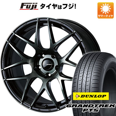 クーポン配布中 【新品国産5穴114.3車】 夏タイヤ ホイール4本セット 225/55R18 ダンロップ グラントレック PT5 ウェッズ ウェッズスポーツ SA 27R 18インチ :fuji 1321 145602 40818 40818:フジコーポレーション