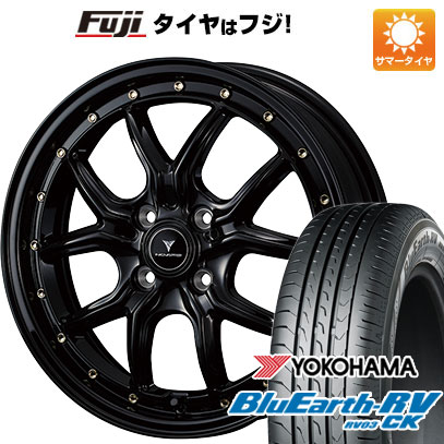 BluEarth 【パンク保証付】【新品 軽自動車】N-BOX 夏タイヤ ホイール4 