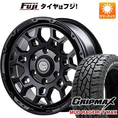 【新品】ハイエース200系 夏タイヤ ホイール4本セット 215/65R16 グリップマックス マッドレイジR/T MAX RWL 109/107Q(限定) BUAN ラギッド ロック 16インチ :fuji 2186 146158 33236 33236:フジコーポレーション