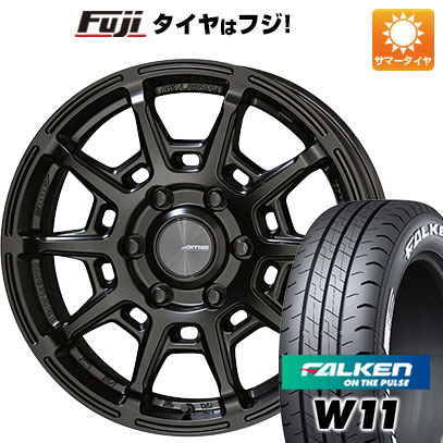 【新品】ハイエース200系 夏タイヤ ホイール4本セット 215/60R17 ファルケン W11 109/107N 共豊 ガレルナ レフィーノ 17インチ :fuji 2187 145999 29686 29686:フジコーポレーション