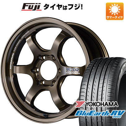 【パンク保証付】【新品】ハイエース200系 夏タイヤ ホイール4本セット 225/50R18 ヨコハマ ブルーアース RV 03 ADVAN Racing RG DII for HIACE 18インチ :fuji 2188 112034 36869 36869:フジコーポレーション