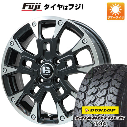 【新品 軽自動車】軽トラ 軽バン 夏タイヤ ホイール4本セット 145/80R12 80/78N ダンロップ グラントレック TG4 ビッグウエイ B-LUGNAS BRD 12インチ