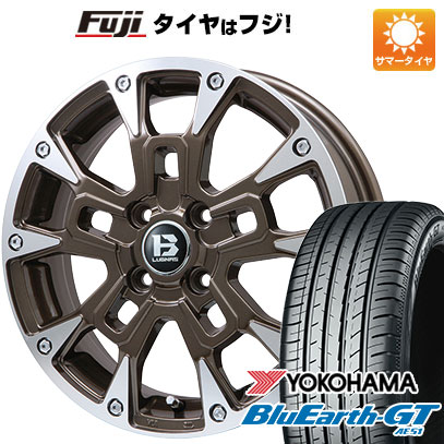 【新品 軽自動車】N BOX タント ワゴンR 夏タイヤ ホイール4本セット 165/55R15 ヨコハマ ブルーアース GT AE51 ビッグウエイ B LUGNAS BRD 15インチ :fuji 21761 146642 28574 28574:フジコーポレーション