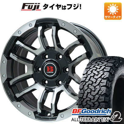 【新品国産6穴139.7車】 夏タイヤ ホイール4本セット 285/70R17 BFグッドリッチ オールテレーンT/A KO2 RWL/RBL ビッグウエイ B LUGNAS FRD 17インチ :fuji 11822 137804 21284 21284:フジコーポレーション