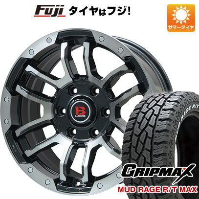 【新品国産6穴139.7車】 夏タイヤ ホイール4本セット 285/70R17 グリップマックス マッドレイジR/T MAX RWL(限定) ビッグウエイ B LUGNAS FRD 17インチ :fuji 11822 137804 33029 33029:フジコーポレーション