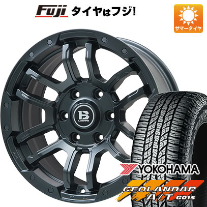 【新品国産6穴139.7車】 夏タイヤ ホイール4本セット 265/70R17 ヨコハマ ジオランダー A/T G015 OWL/RBL ビッグウエイ B LUGNAS FRD(マットブラック) 17インチ :fuji 11822 137806 22893 22893:フジコーポレーション