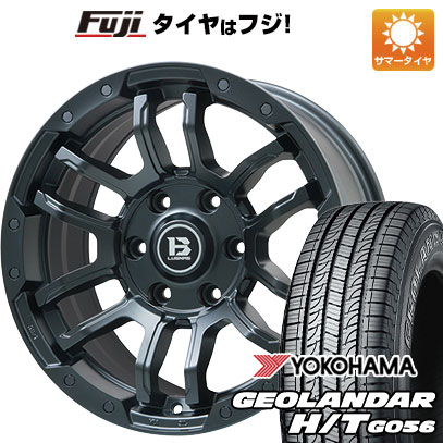 【新品国産6穴139.7車】 夏タイヤ ホイール4本セット 265/70R17 ヨコハマ ジオランダー H/T G056 ビッグウエイ B LUGNAS FRD(マットブラック) 17インチ :fuji 11822 137806 21373 21373:フジコーポレーション