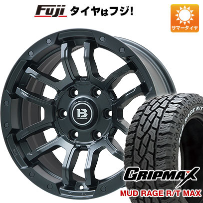 【新品国産6穴139.7車】 夏タイヤ ホイール4本セット 35X12.5R17 グリップマックス マッドレイジR/T MAX RWL(限定) ビッグウエイ B LUGNAS FRD 17インチ :fuji 11822 137806 33660 33660:フジコーポレーション