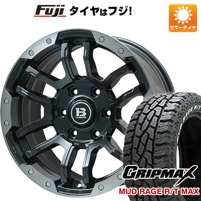 【新品国産6穴139.7車】 夏タイヤ ホイール4本セット 285/70R17 グリップマックス マッドレイジR/T MAX RWL(限定2021年製) ビッグウエイ B LUGNAS FRD 17インチ :fuji 11822 137807 39616 39616:フジコーポレーション