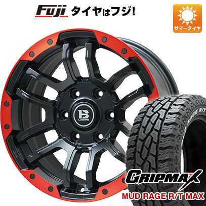 【新品国産6穴139.7車】 夏タイヤ ホイール4本セット 285/70R17 グリップマックス マッドレイジR/T MAX RWL(限定2021年製) ビッグウエイ B LUGNAS FRD 17インチ :fuji 11822 137808 39616 39616:フジコーポレーション