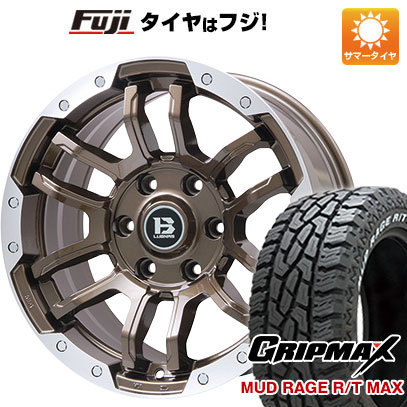 【新品国産6穴139.7車】 夏タイヤ ホイール4本セット 285/70R17 グリップマックス マッドレイジR/T MAX RWL(限定2021年製) ビッグウエイ B LUGNAS FRD 17インチ :fuji 11822 137805 39616 39616:フジコーポレーション